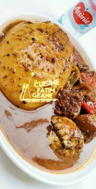 Du foutou banane à la sauce djoumgblé