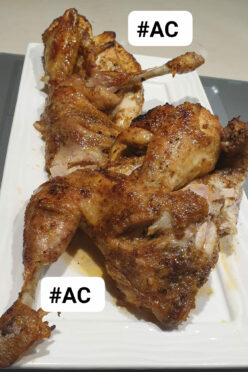 Délicieux poulet roti au four