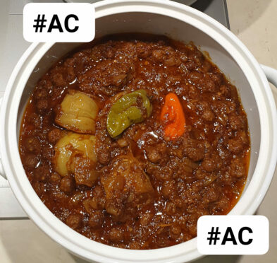 Lafidi  avec  les boulettes  de  viande hachée   accompagné  du fonio