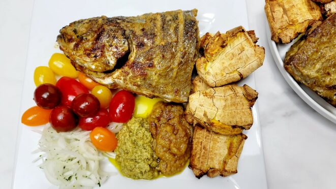 Du poisson braisé