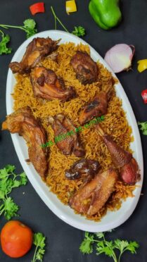 Riz gras au poulet