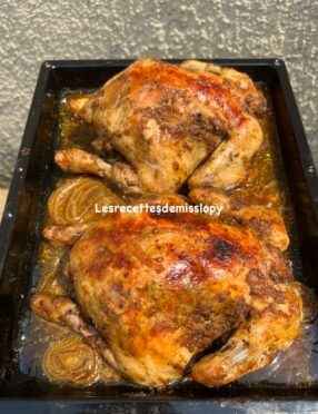 Marinade à la tomate pour mes 2 poulets rôtis au four :
