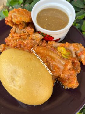 Biecosseu de poulet et son joli foutou