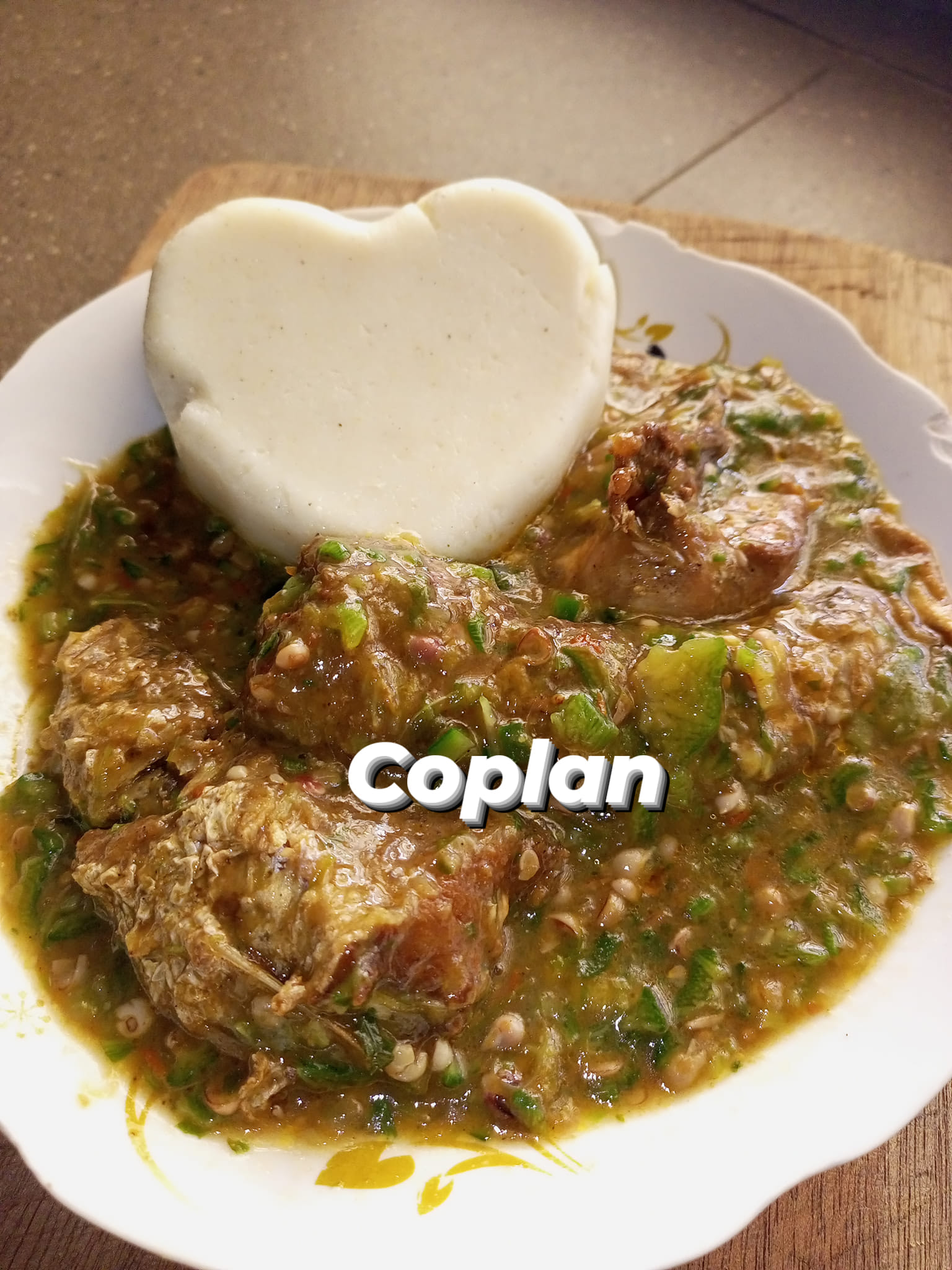 Couscous maïs sauce gombo au bar frit Cuisine de Chez Nous