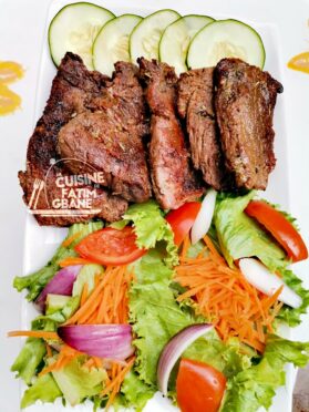 Du steak de bœuf accompagné d’une salade 😍