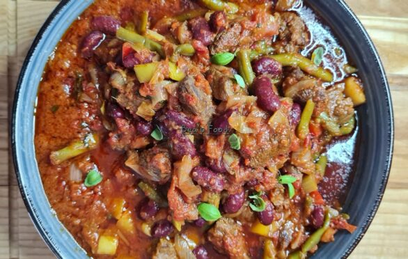 Haricots rouge aux légumes, viandes de bœuf😋