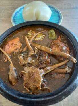 Sauce djoumgblé et son placali