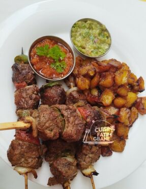 Brochettes de filet de boeuf