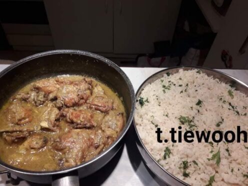 Poulet au curry et lait de coco