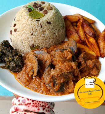 Riz au soumahara  sauce tomate aux escargots