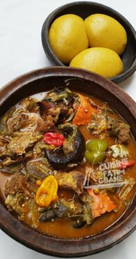 Du foutou banane à la sauce gombo 😋