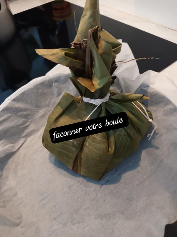 Met d’arachide et bâton de manioc