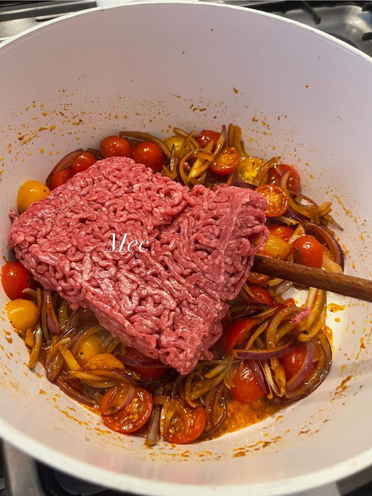 Spaghettis à la viande hachée!!