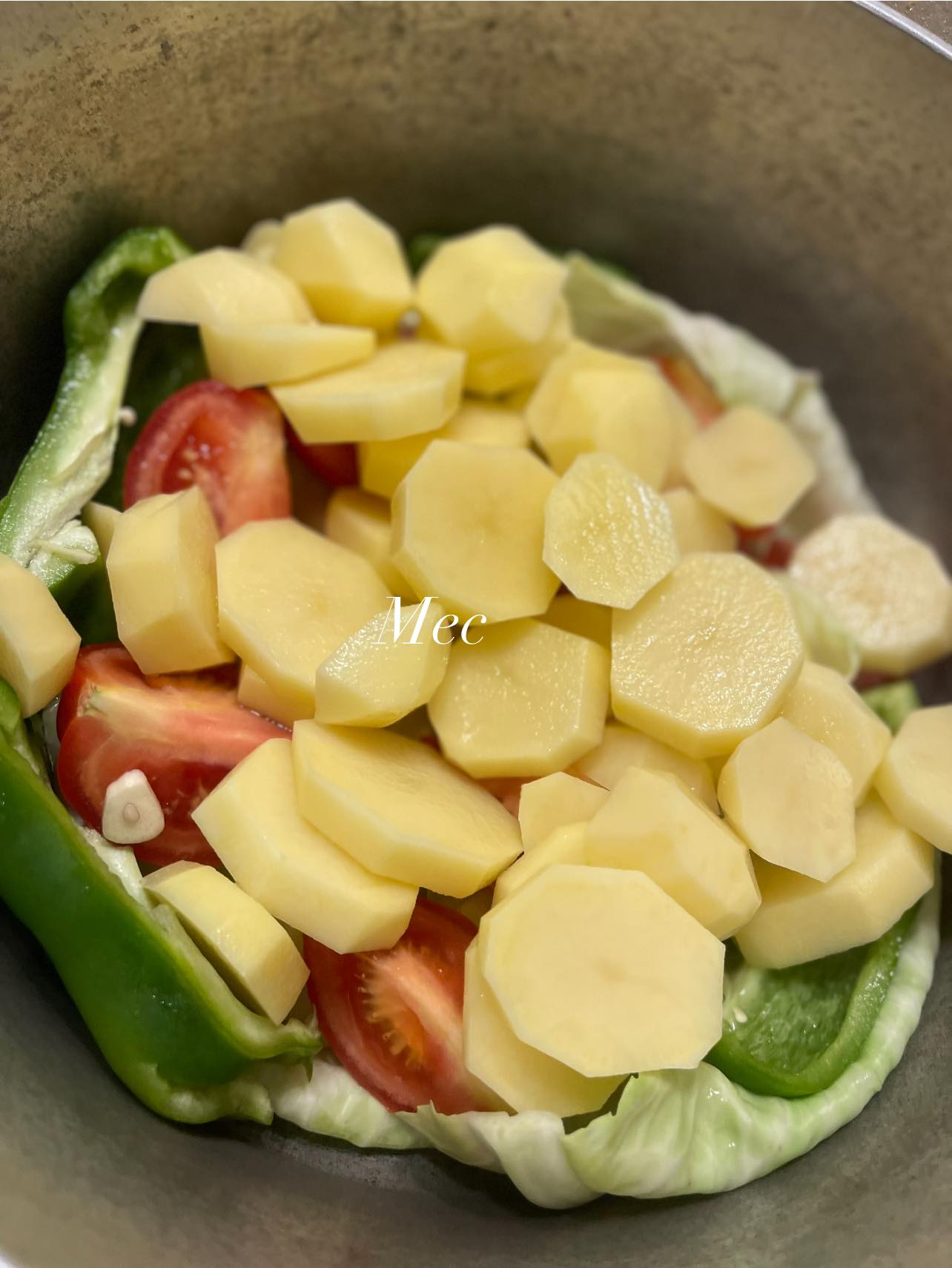 Pommes de terre au poulet fumé