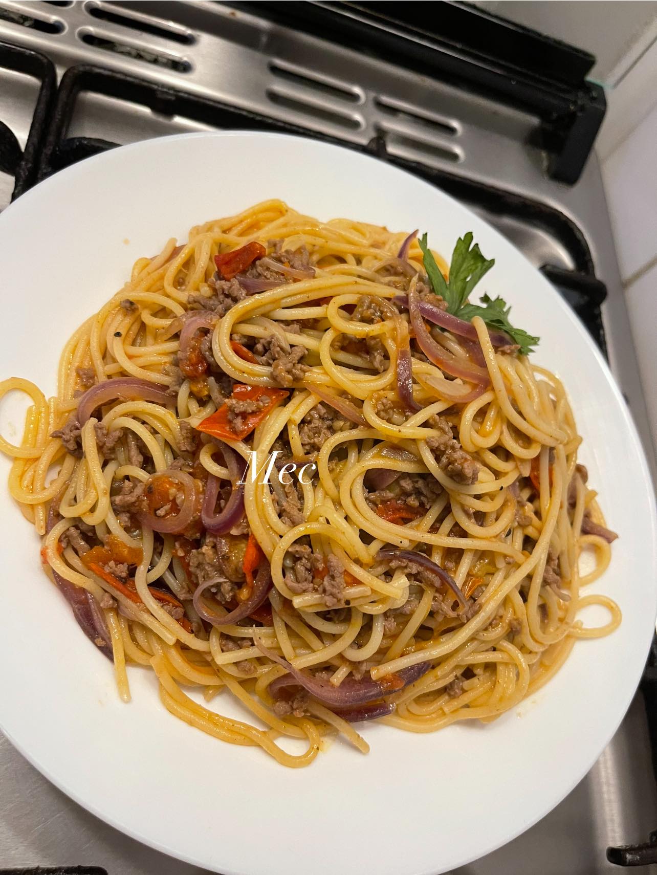 Spaghettis à la viande hachée!!