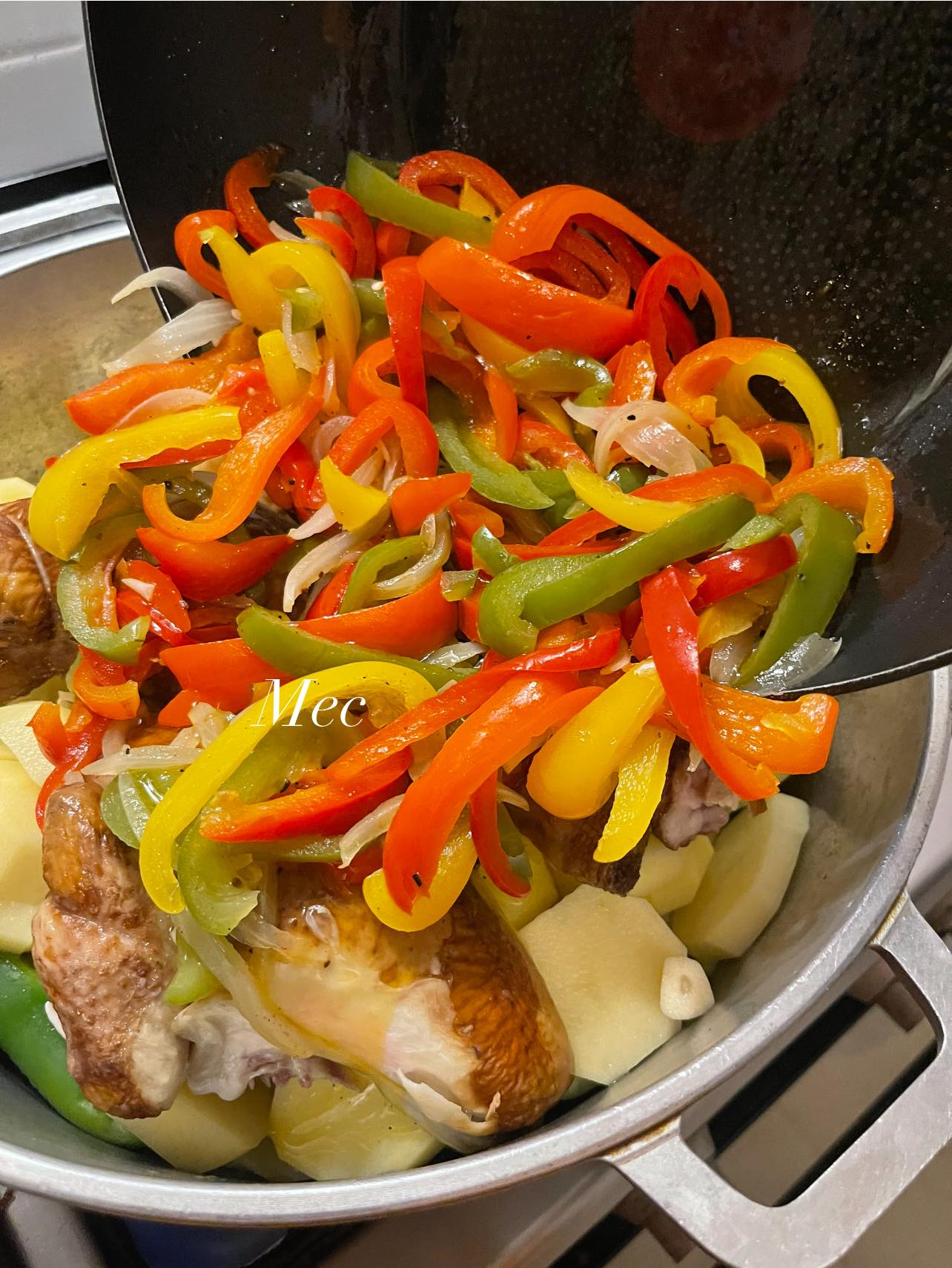 Pommes de terre au poulet fumé