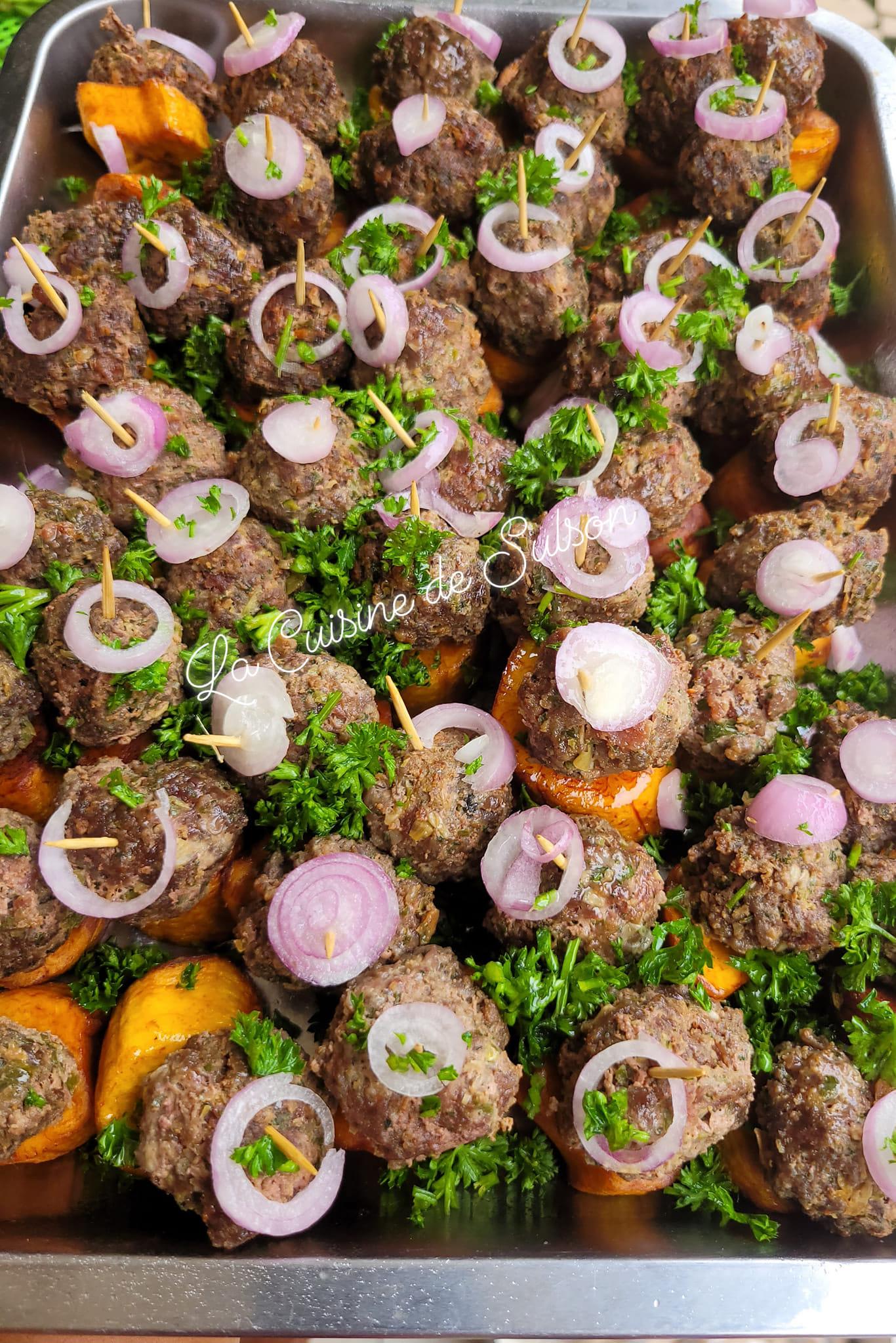 Bouchées de boulettes rapides !