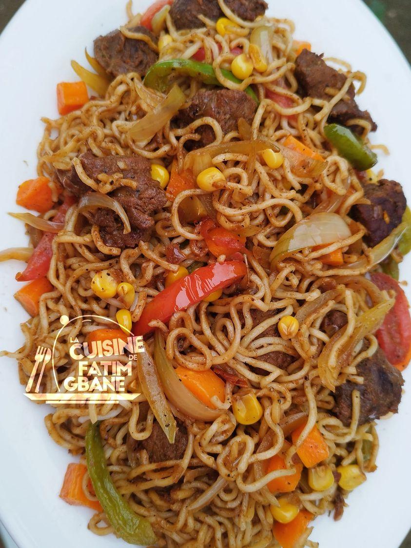 Des nouilles sautées aux légumes